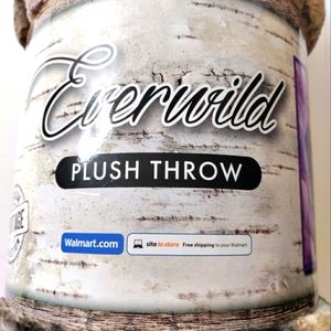 Heartland Plush Throw Blanket “Kitten In Purple” 50in x 60in Home Decor  NEW